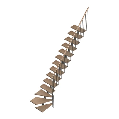 Eureka - Escalier 1/4 tournant droit