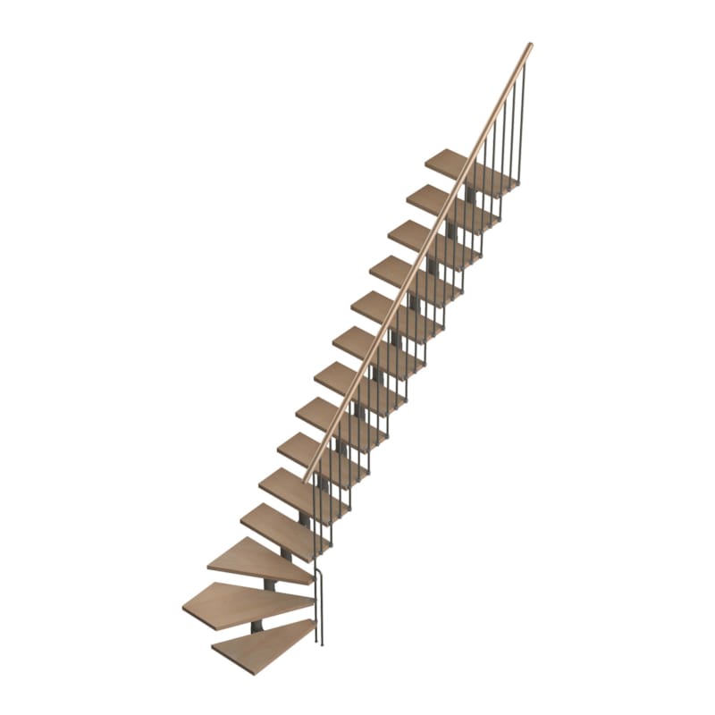 Eureka - Escalier 1/4 tournant droit