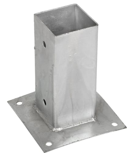 Support piquet pour béton 120 x 120 mm