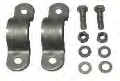 Weasyfix 2 demi-colliers de 60 mm + 2 boulons M10/40 + 4 rondelles M10 + 2 écrous M10