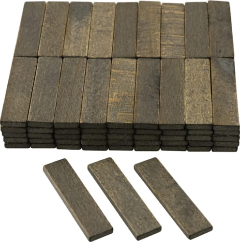 Cales Bois Noir - 6 mm (100pc)