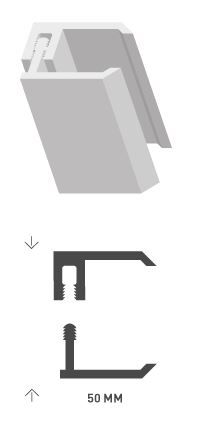 Profilé Dumaclin Click De Bord Blanc 2,5 m