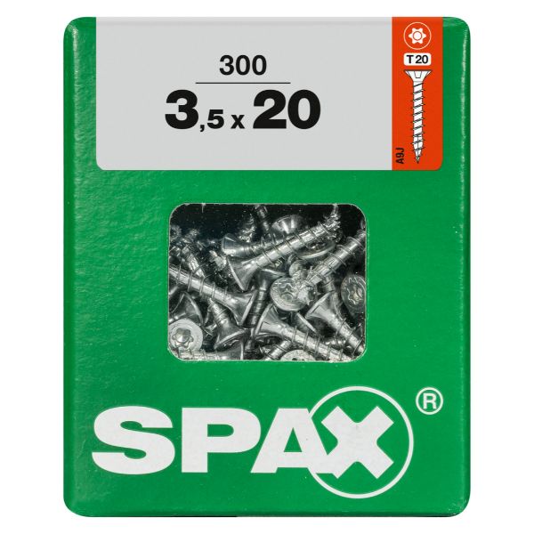SPAX vis T-STAR+ WIROX - 3,5x20 L (boite 300 pces)