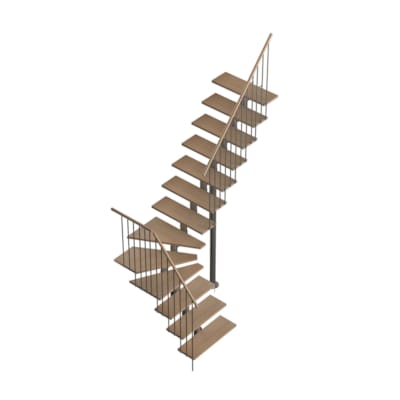 Eureka - Escalier 1/4 tournant droit