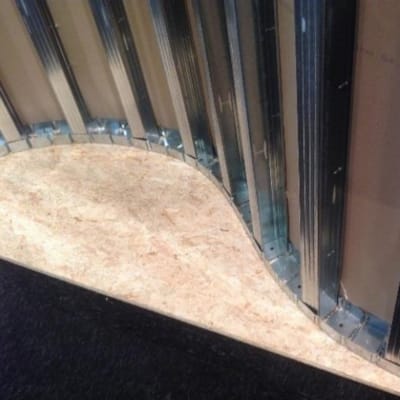 Profil Metal Stud courbe périphérique 30x3000 mm
