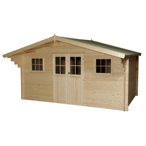 Chalet classique 28mm Winnipeg L + auvent 90cm