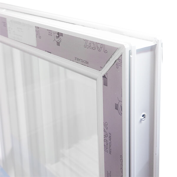 Châssis PVC K1,1 double ouvrant droit oscillo-battant 118x168 cm