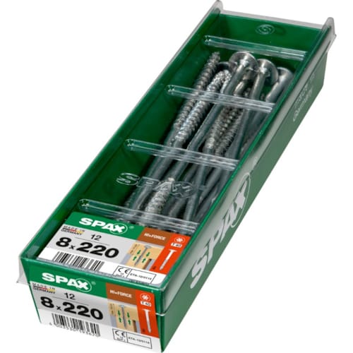 SPAX vis HI.FORCE WIROX - 8x220 STK (bte 12 pces)