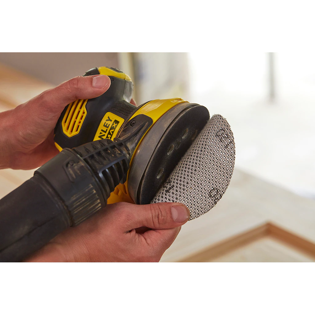 Stanley Fatmax V20 18V Ponceuse Excentrique avec 1 Batterie 2.0AH et 1 Sac