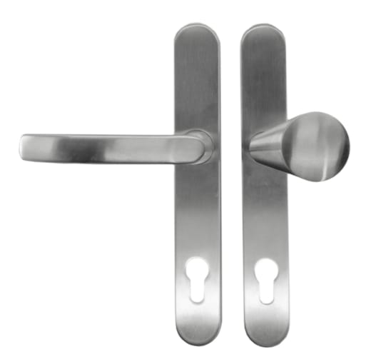 Garniture de securite HDD beq.+bouton inox plus 72mm