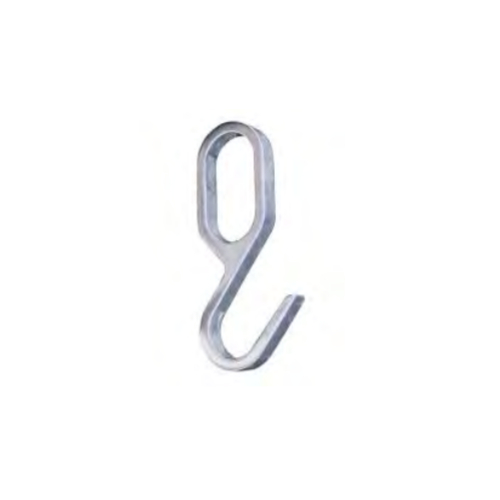 2 Crochets pour garde-robe en aluminium 30 x 15 mm