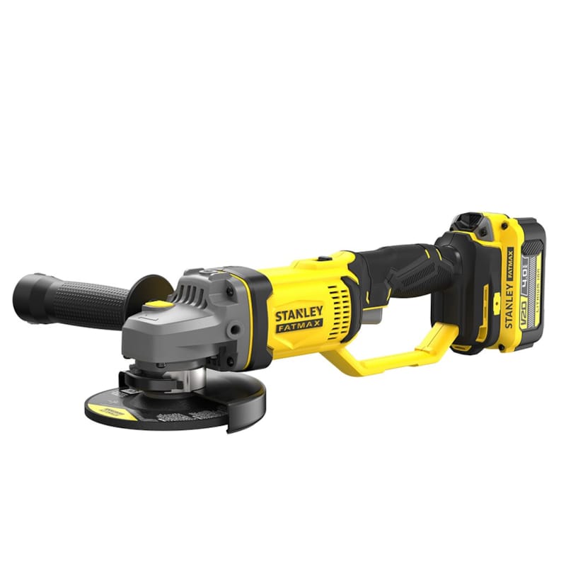 Stanley Fatmax Coffret V20 18V Meuleuse d'Angle Sans Fil avec 2 Batteries 4.0AH