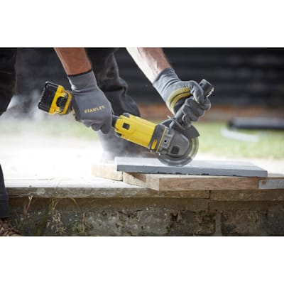 Stanley Fatmax Coffret V20 18V Meuleuse d'Angle Sans Fil avec 2 Batteries 4.0AH