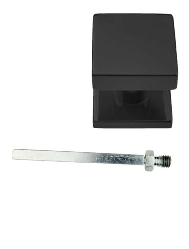 Bouton Carré sur Rosace Noir