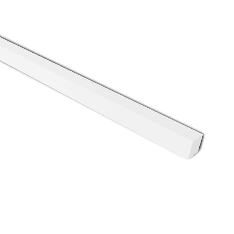 Listel meranti 22x22 longueur 2m15 prepeint blanc