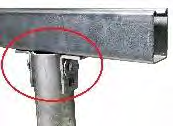 Weasyfix 2 équerres 58/33 + 1 boulon M10/90 + 2 rondelles M10 + 1 écrou M10