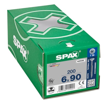 SPAX vis TX WIROX - 6x90 (boite 200 pces)