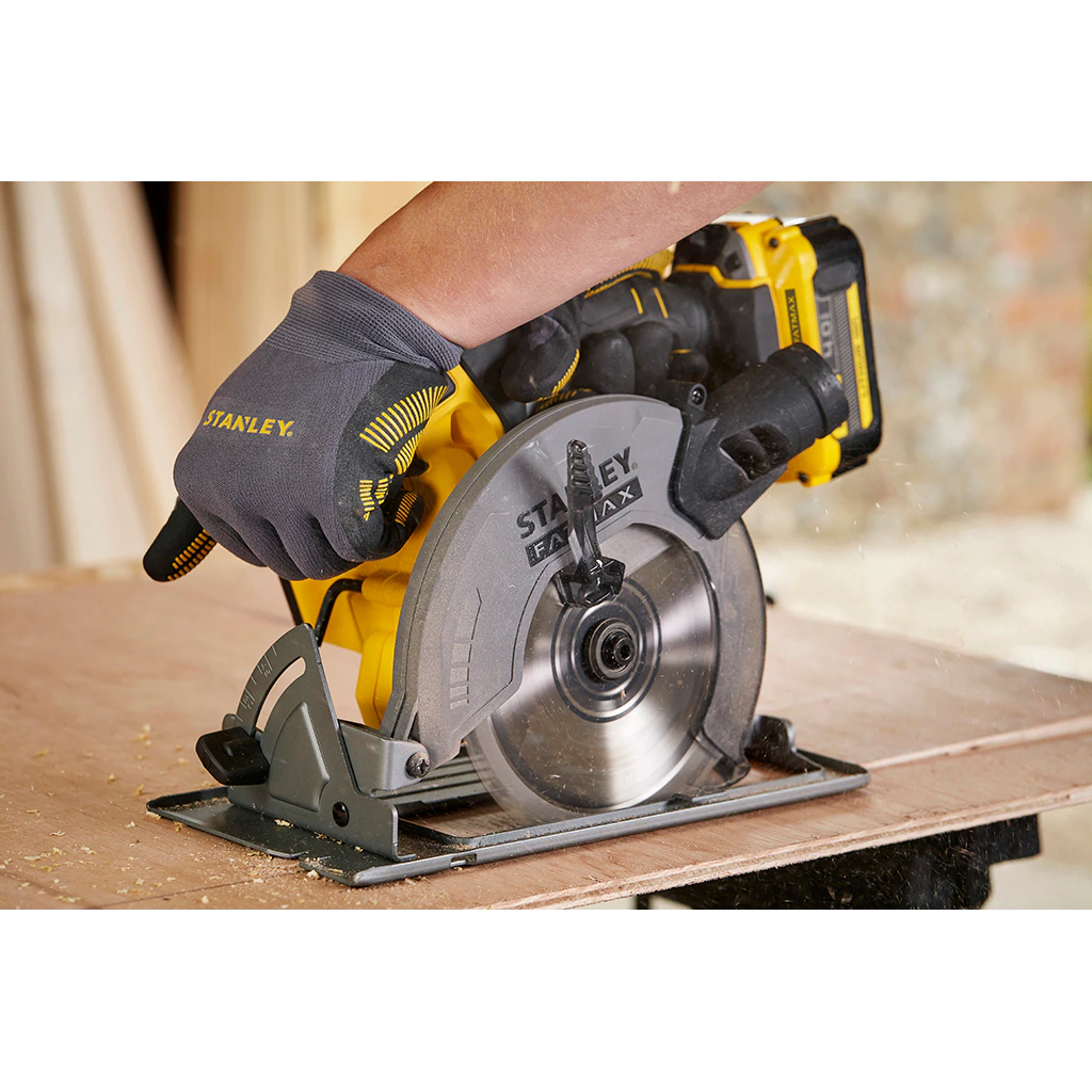 Stanley Fatmax Coffret V20 18V Scie Circulaire 165 mm avec 2 Batteries 4.0AH