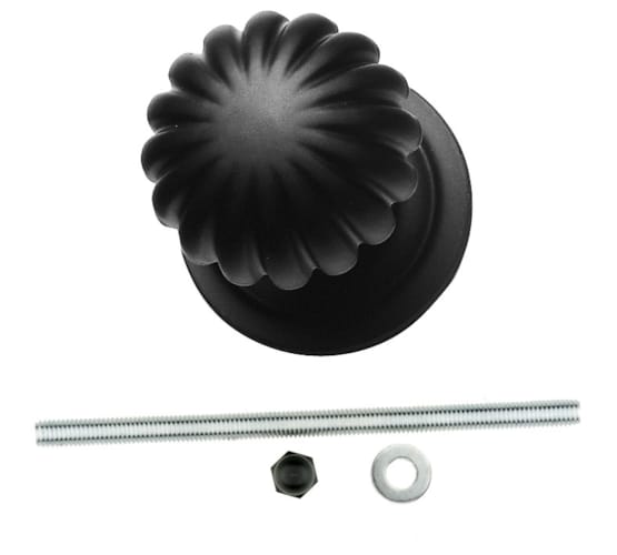Bouton mandarin noir